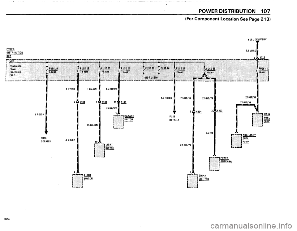 BMW 318i 1985 E30 Electrical Troubleshooting Manual 