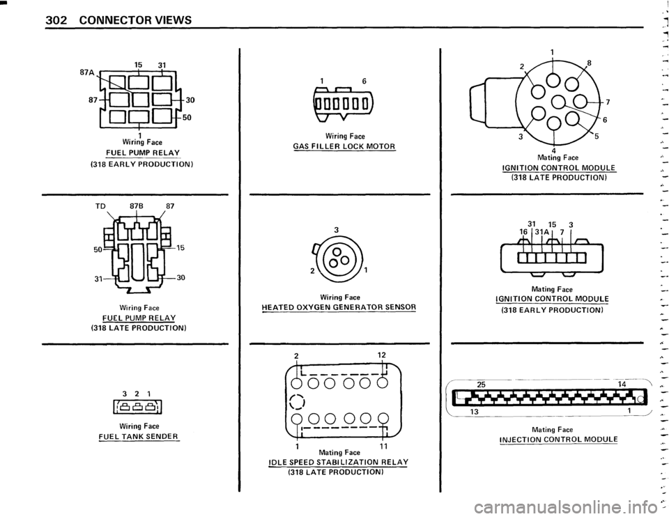 BMW 318i 1985 E30 Electrical Troubleshooting Manual 