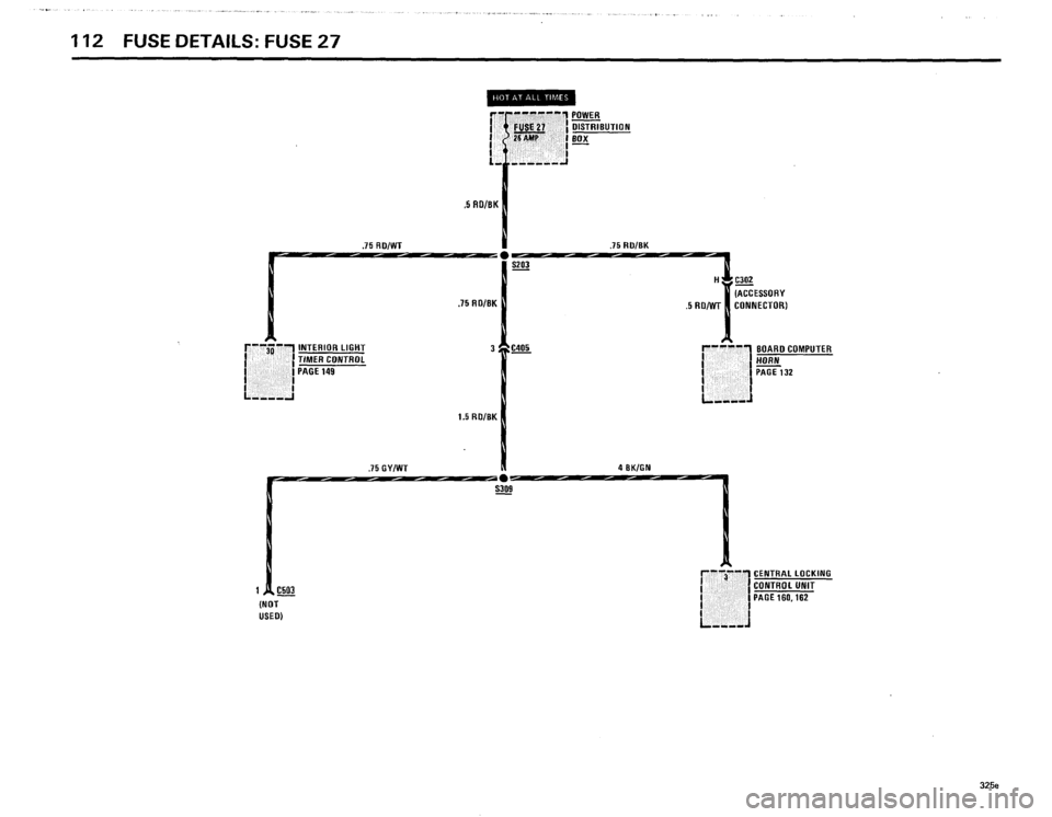 BMW 318i 1985 E30 Electrical Troubleshooting Manual 