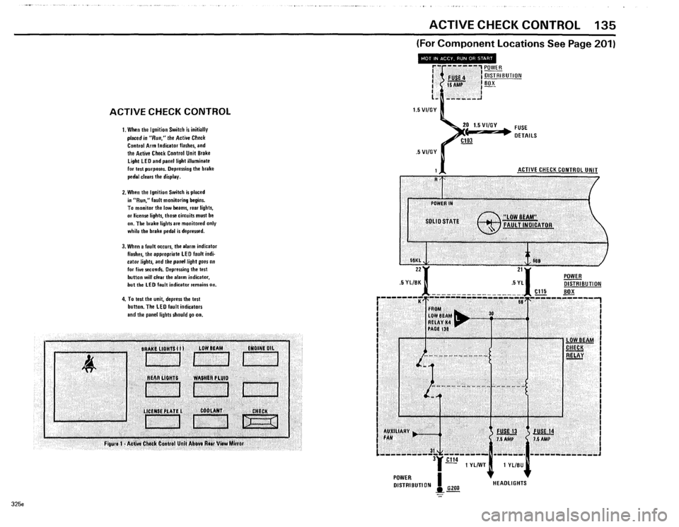 BMW 325e 1985 E30 Electrical Troubleshooting Manual 