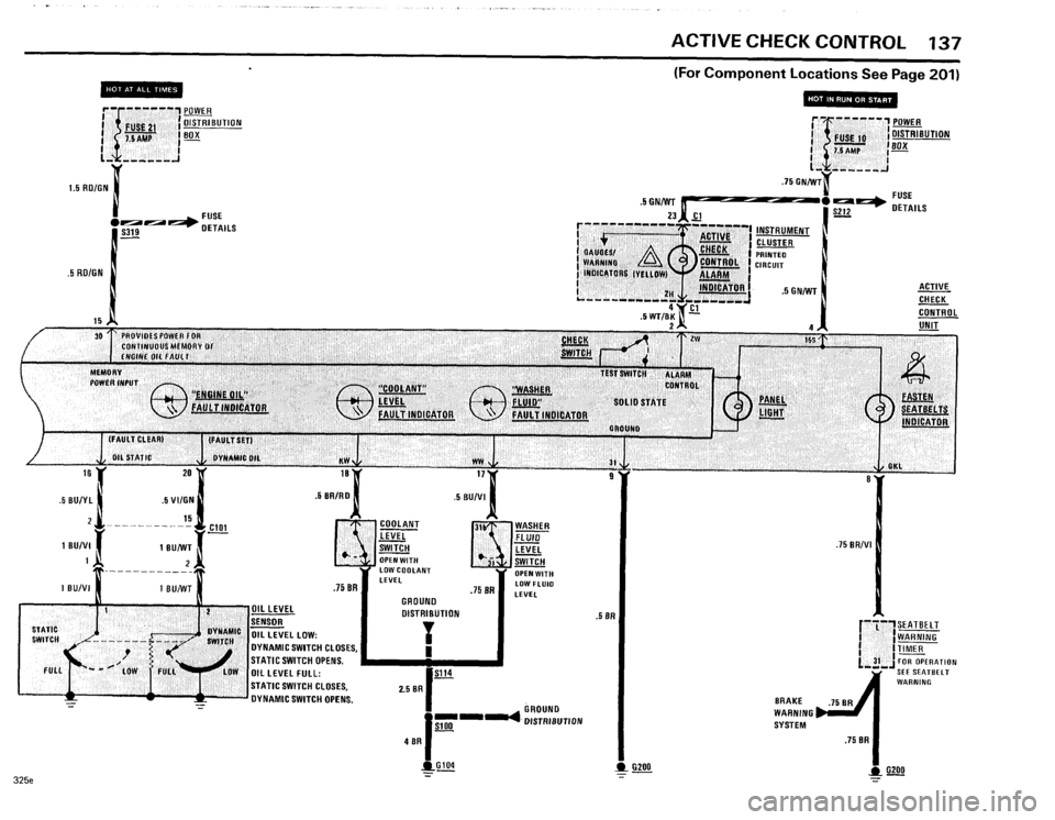 BMW 325e 1985 E30 Electrical Troubleshooting Manual 