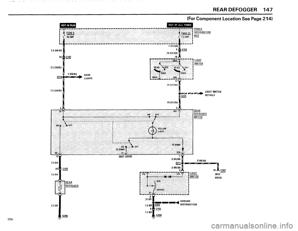 BMW 318i 1985 E30 Electrical Troubleshooting Manual 