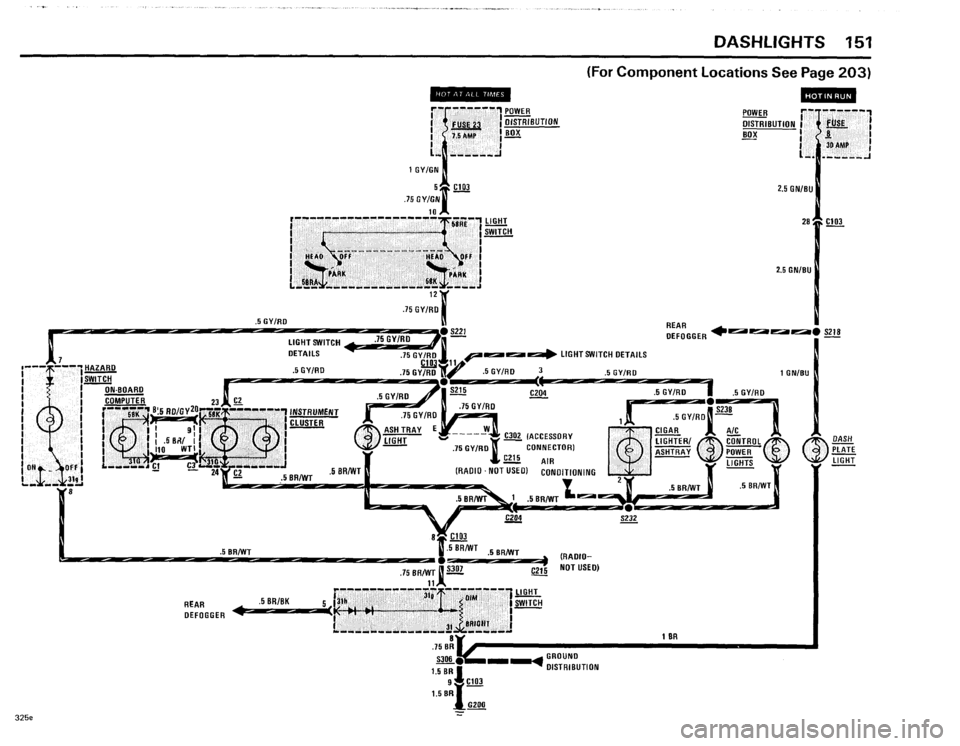 BMW 318i 1985 E30 Electrical Troubleshooting Manual 