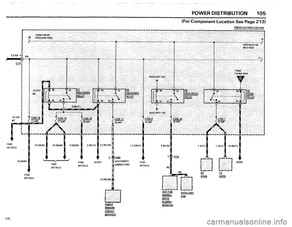 BMW 318i 1985 E30 Electrical Troubleshooting Manual 