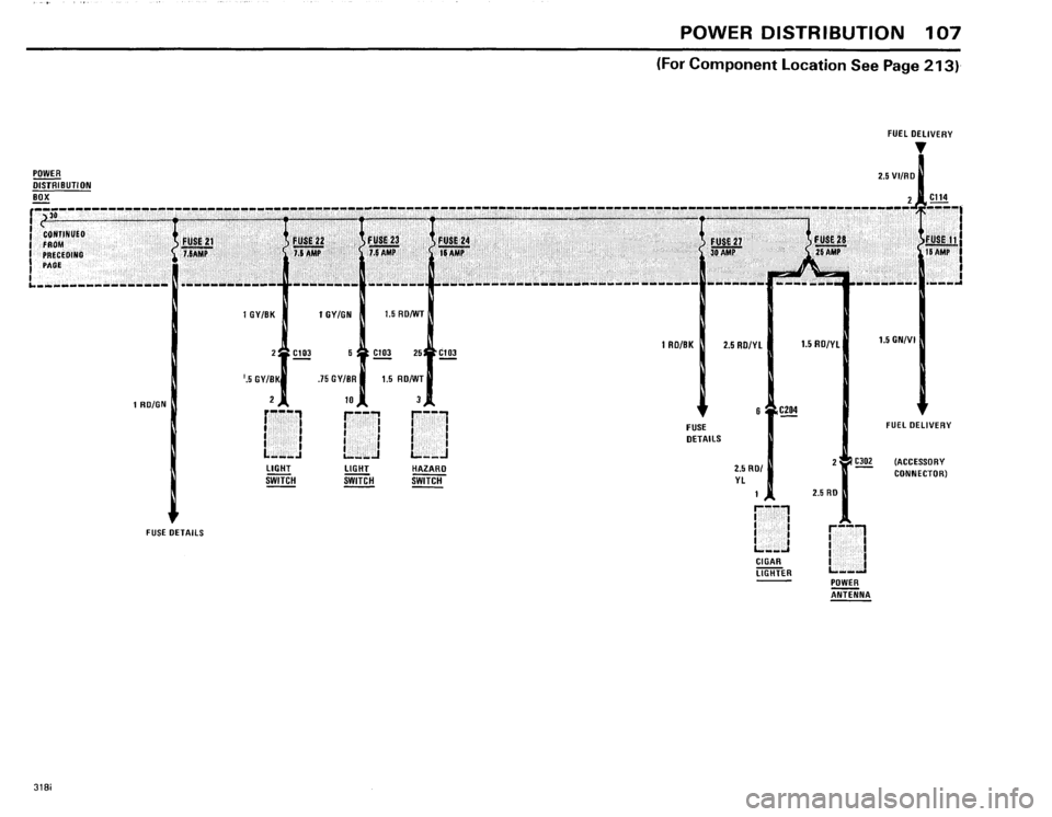 BMW 318i 1985 E30 Electrical Troubleshooting Manual 