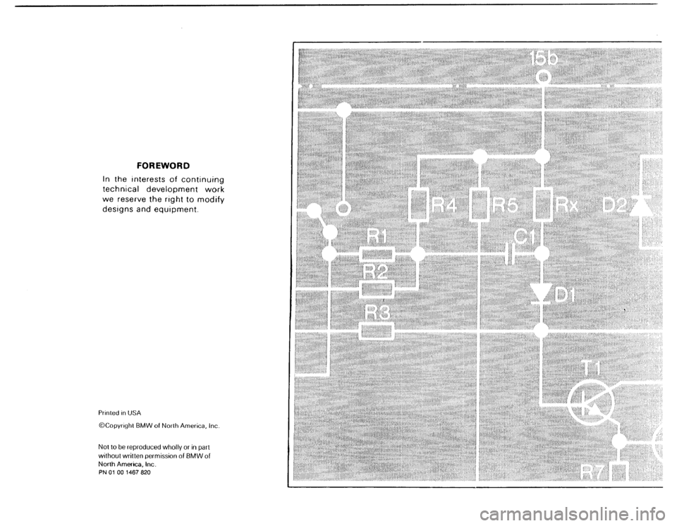 BMW 325i 1987 E30 Electrical Troubleshooting Manual 