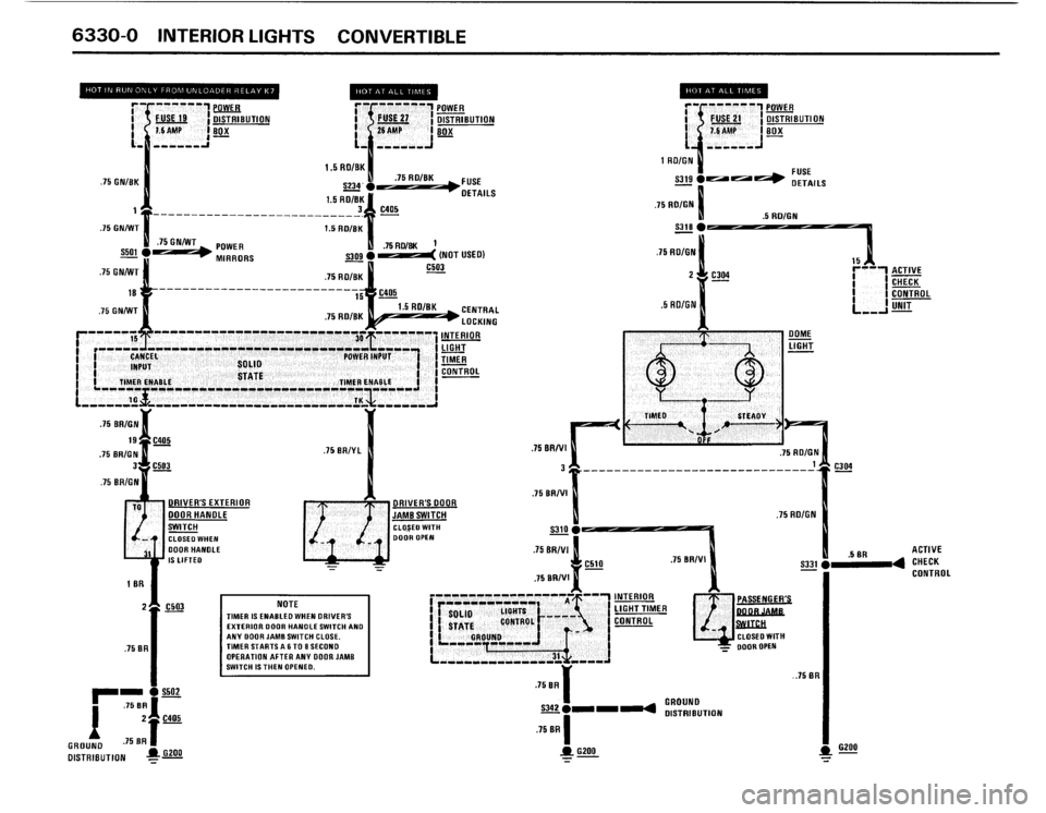 BMW 325i 1987 E30 Electrical Troubleshooting Manual 