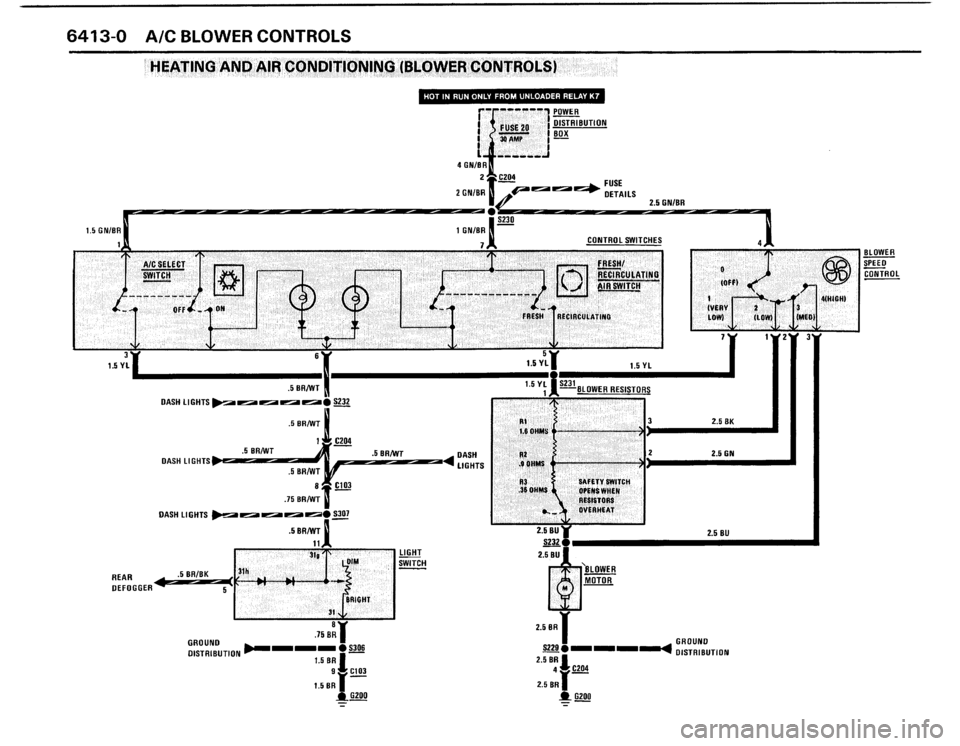 BMW 325i 1987 E30 Electrical Troubleshooting Manual 