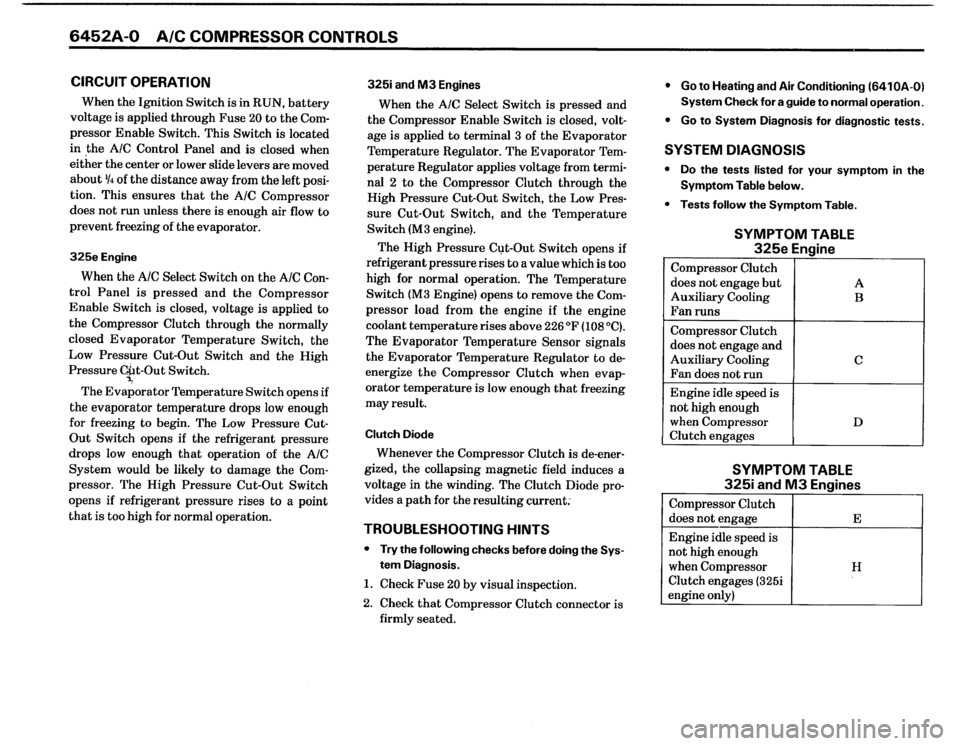 BMW 325i 1987 E30 Electrical Troubleshooting Manual BMW 325i 1987 E30 Electrical Troubleshooting Manual