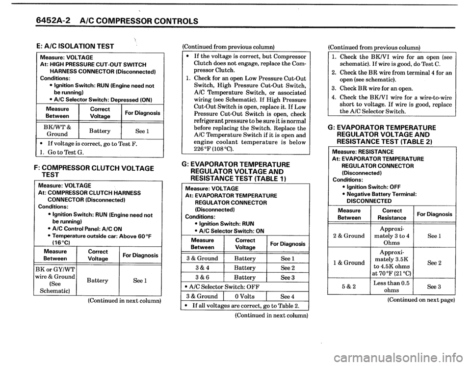 BMW 325i 1987 E30 Electrical Troubleshooting Manual 