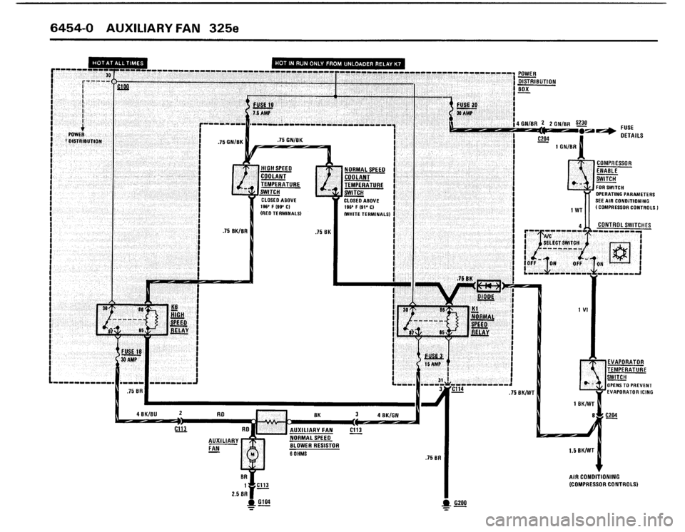 BMW 325i 1987 E30 Electrical Troubleshooting Manual 