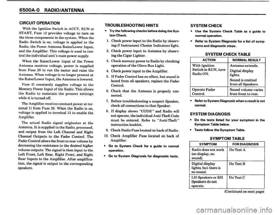 BMW 325i 1987 E30 Electrical Troubleshooting Manual 