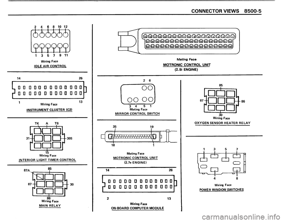 BMW 325i 1987 E30 Electrical Troubleshooting Manual 