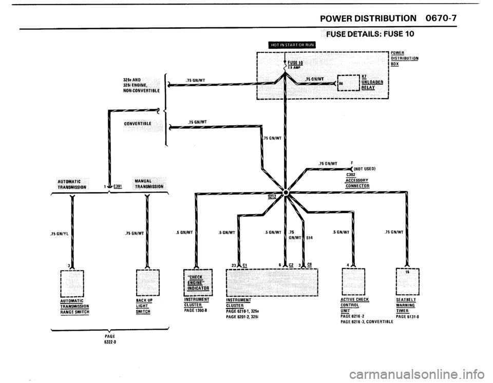 BMW 325i 1987 E30 Electrical Troubleshooting Manual 