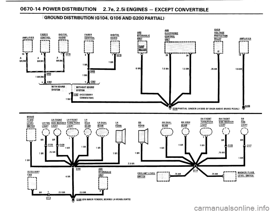 BMW 325i 1987 E30 Electrical Troubleshooting Manual 