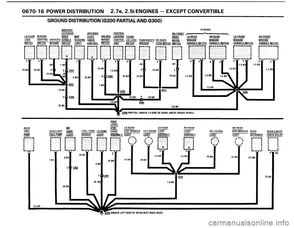BMW 325i 1987 E30 Electrical Troubleshooting Manual 
