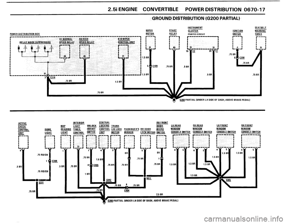 BMW 325i 1987 E30 Electrical Troubleshooting Manual 