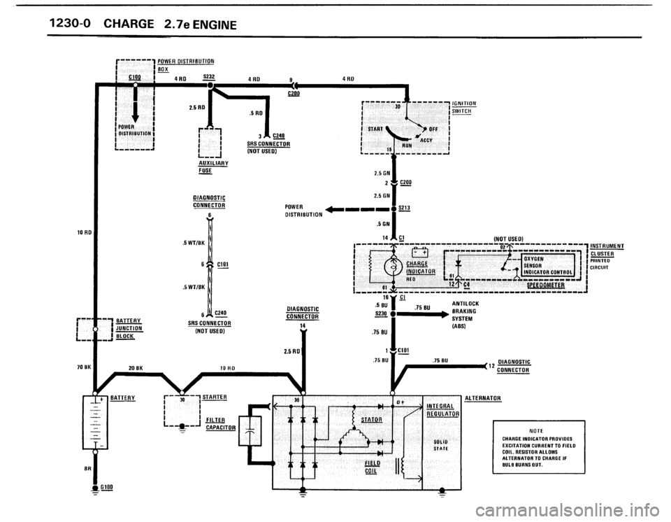 BMW 325i 1987 E30 Electrical Troubleshooting Manual 