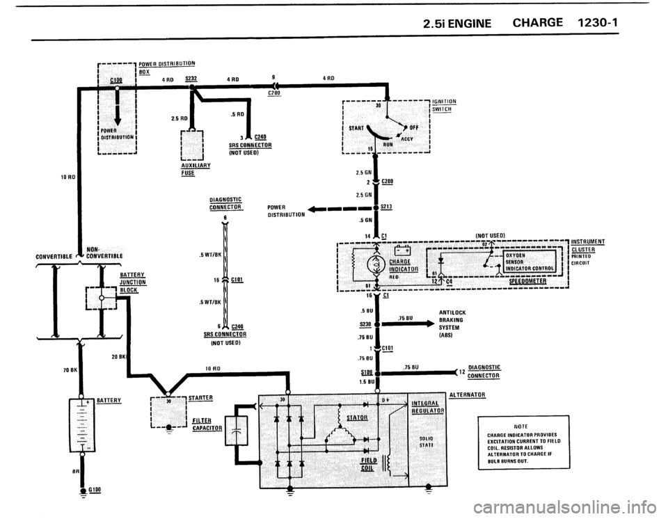 BMW 325i 1987 E30 Electrical Troubleshooting Manual 