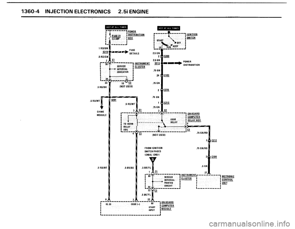 BMW 325i 1987 E30 Electrical Troubleshooting Manual 