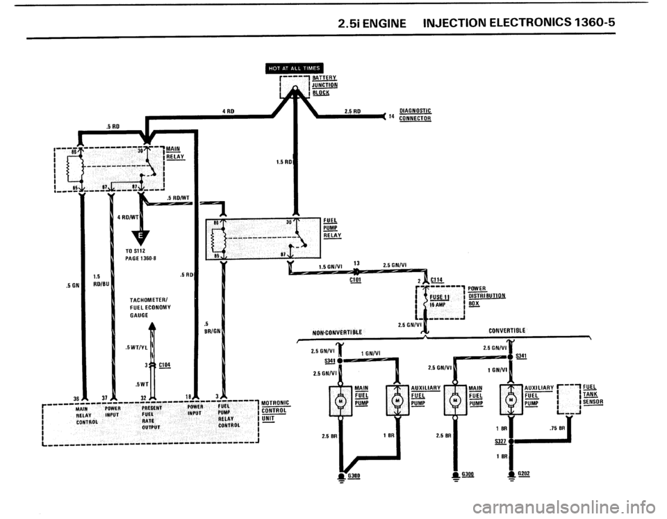 BMW 325i 1987 E30 Electrical Troubleshooting Manual 