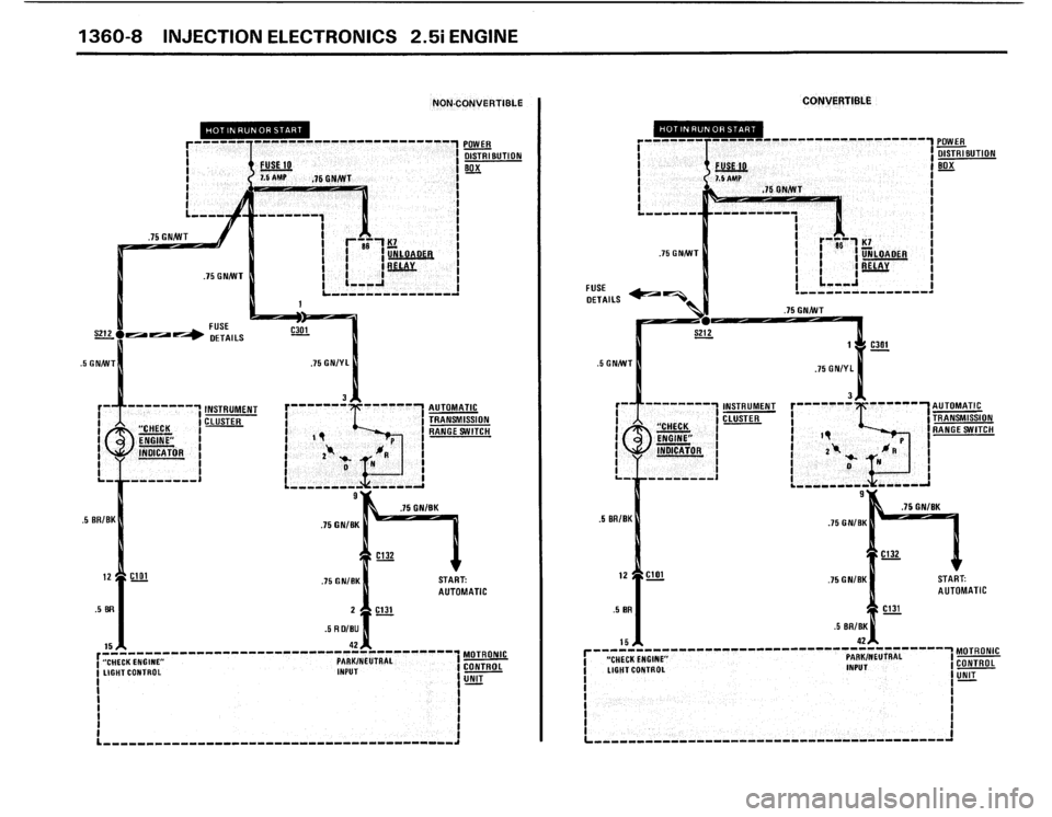 BMW 325i 1987 E30 Electrical Troubleshooting Manual 