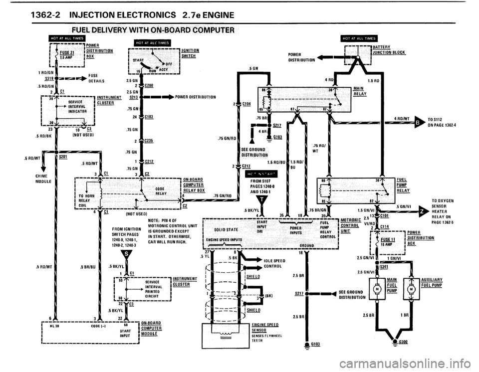 BMW 325i 1987 E30 Electrical Troubleshooting Manual 