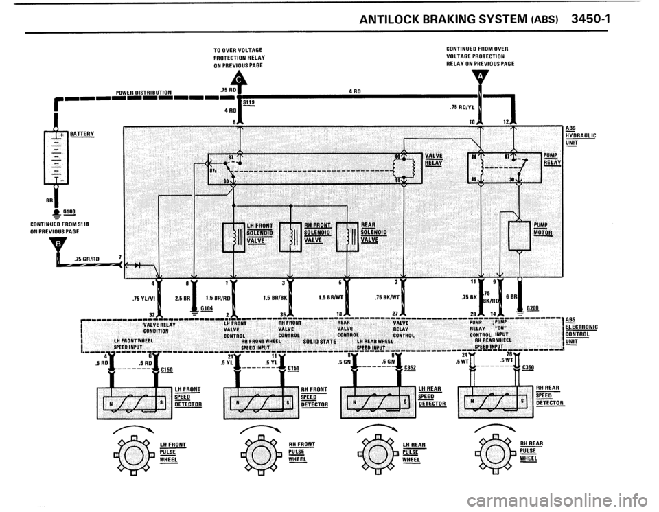 BMW 325i 1987 E30 Electrical Troubleshooting Manual 