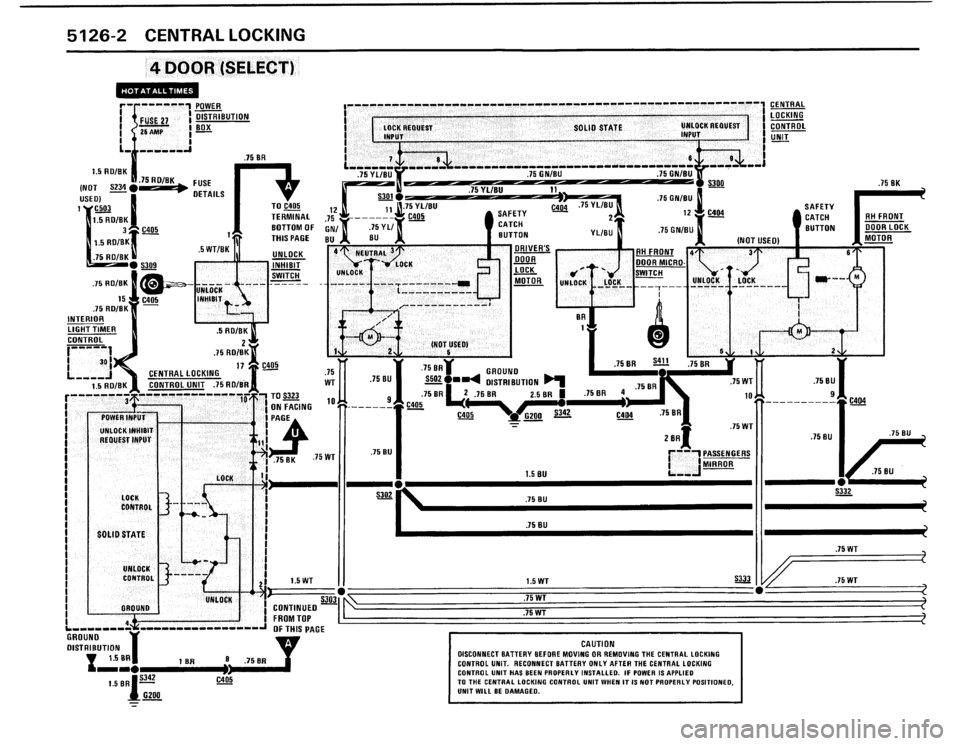 BMW 325i 1987 E30 Electrical Troubleshooting Manual 