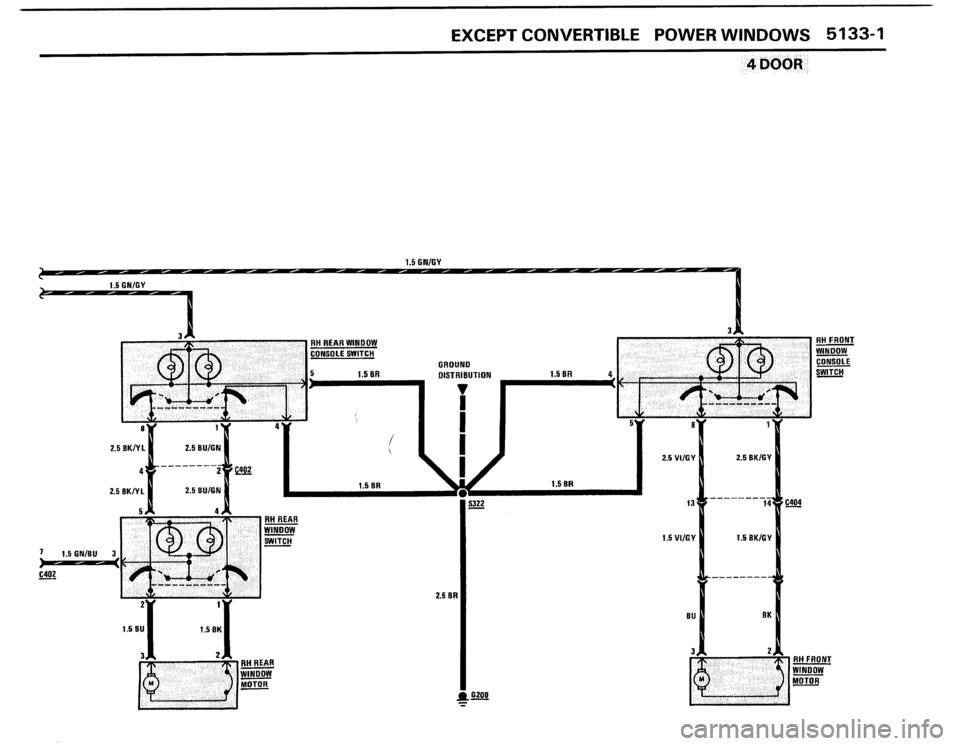 BMW 325i 1987 E30 Electrical Troubleshooting Manual 
