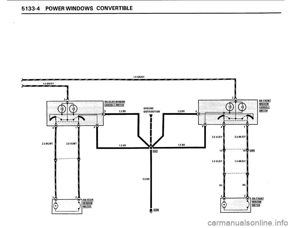 BMW 325i 1987 E30 Electrical Troubleshooting Manual 