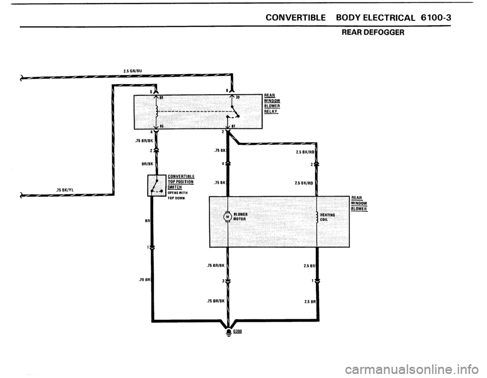 BMW 325i 1987 E30 Electrical Troubleshooting Manual 