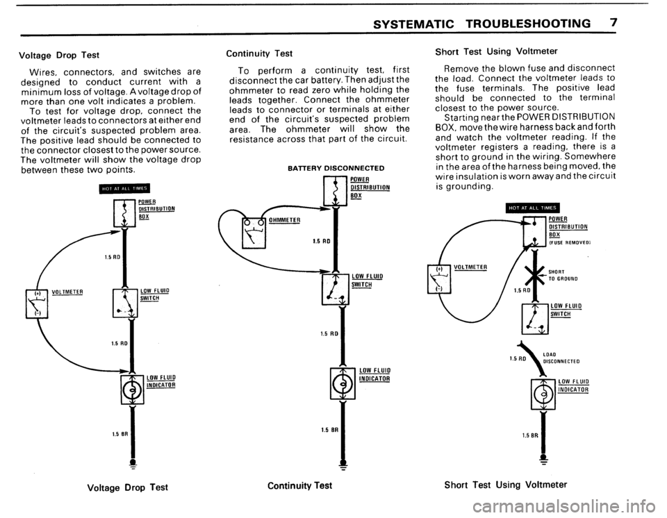 BMW 325i 1987 E30 Electrical Troubleshooting Manual 