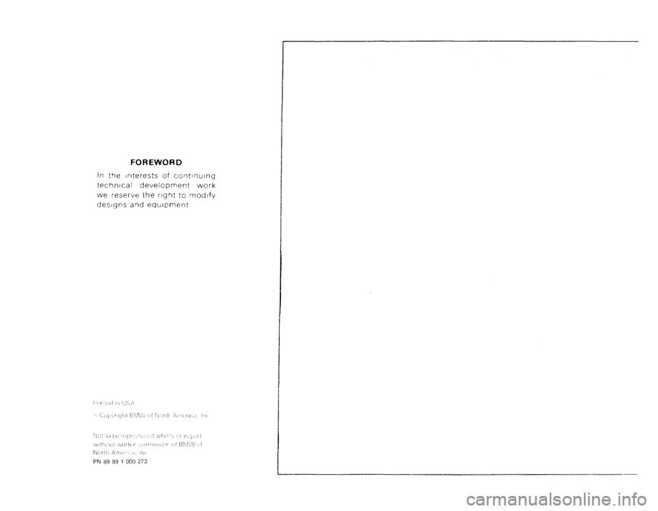 BMW 325i CONVERTIBLE 1988 E30 Electrical Troubleshooting Manual 