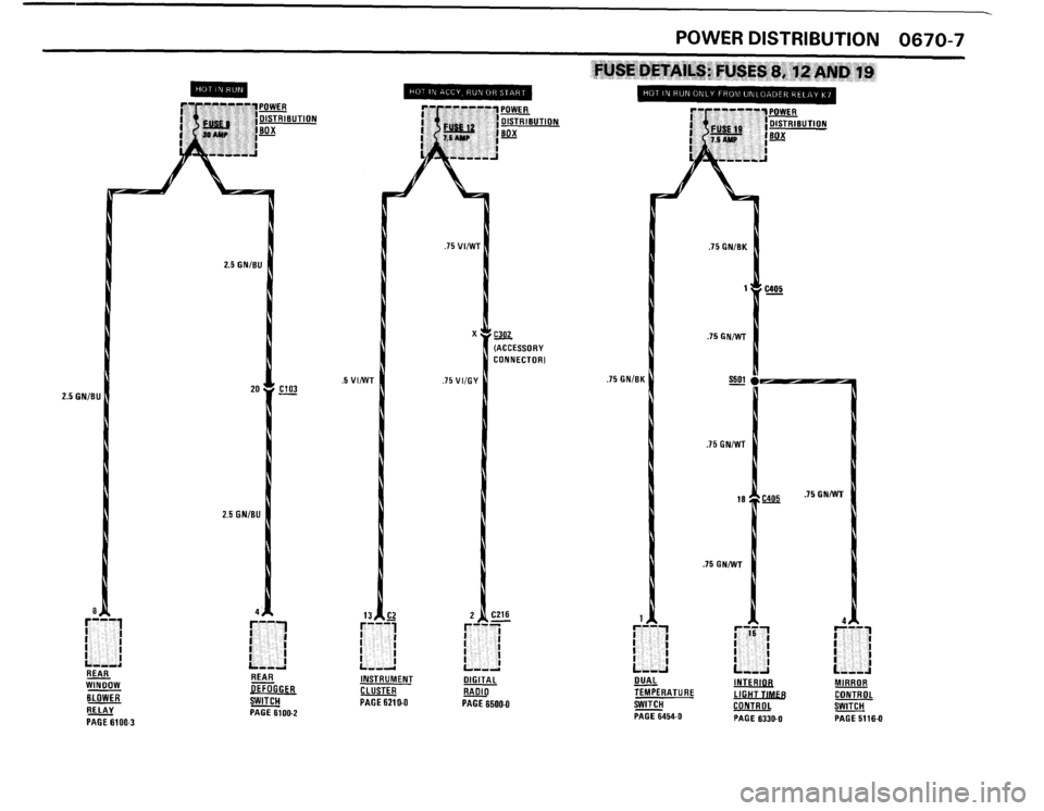 BMW 325i CONVERTIBLE 1988 E30 Electrical Troubleshooting Manual 