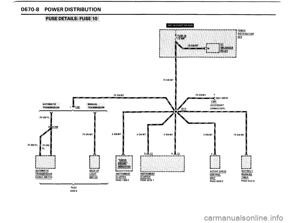 BMW 325i CONVERTIBLE 1988 E30 Electrical Troubleshooting Manual 