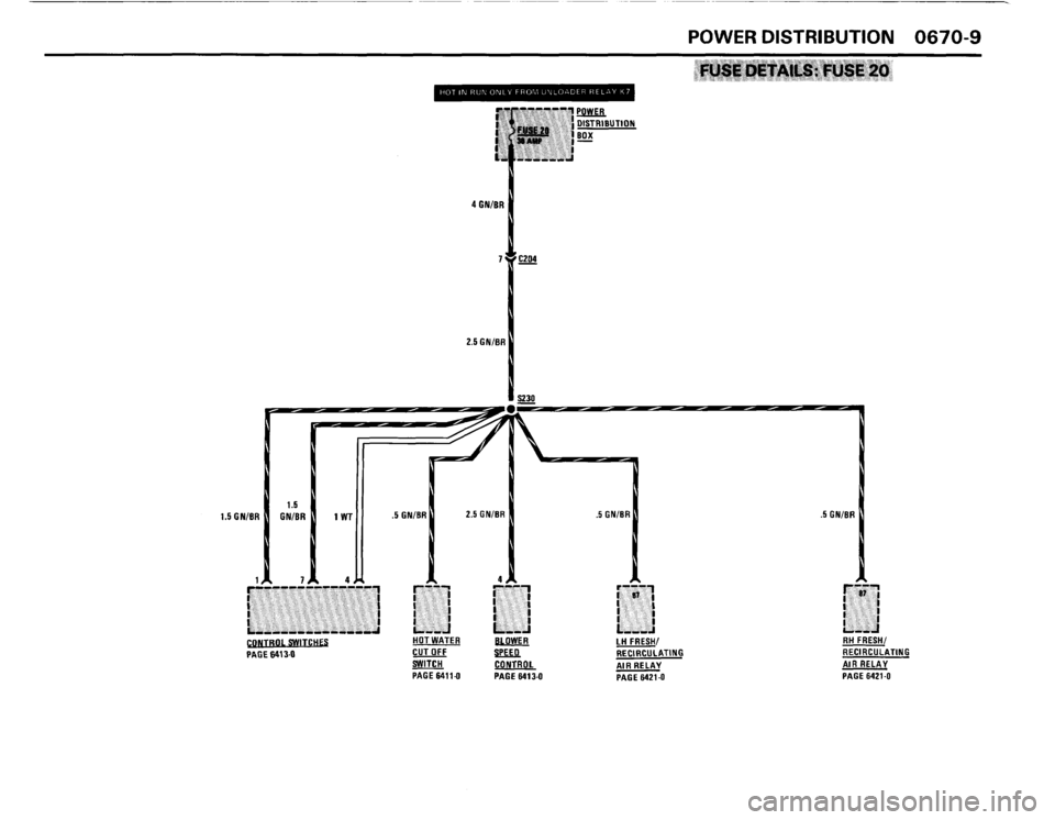 BMW 325i CONVERTIBLE 1988 E30 Electrical Troubleshooting Manual 