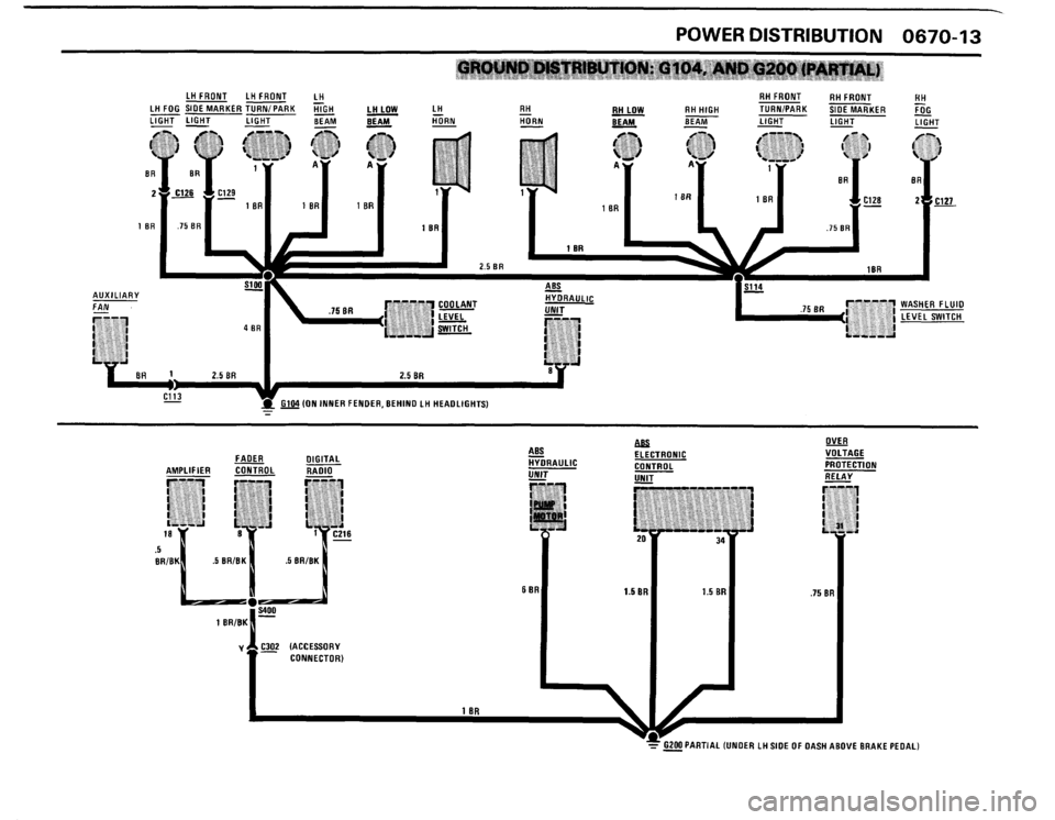 BMW 325i CONVERTIBLE 1988 E30 Electrical Troubleshooting Manual 