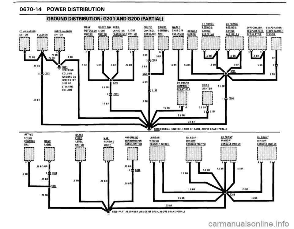 BMW 325i CONVERTIBLE 1988 E30 Electrical Troubleshooting Manual 