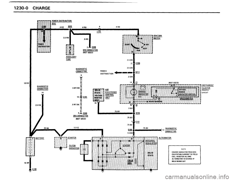 BMW 325i CONVERTIBLE 1988 E30 Electrical Troubleshooting Manual 