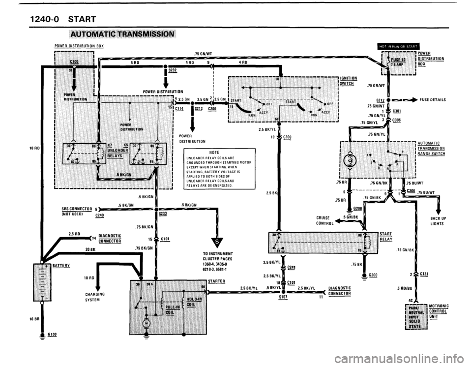 BMW 325i CONVERTIBLE 1988 E30 Electrical Troubleshooting Manual 