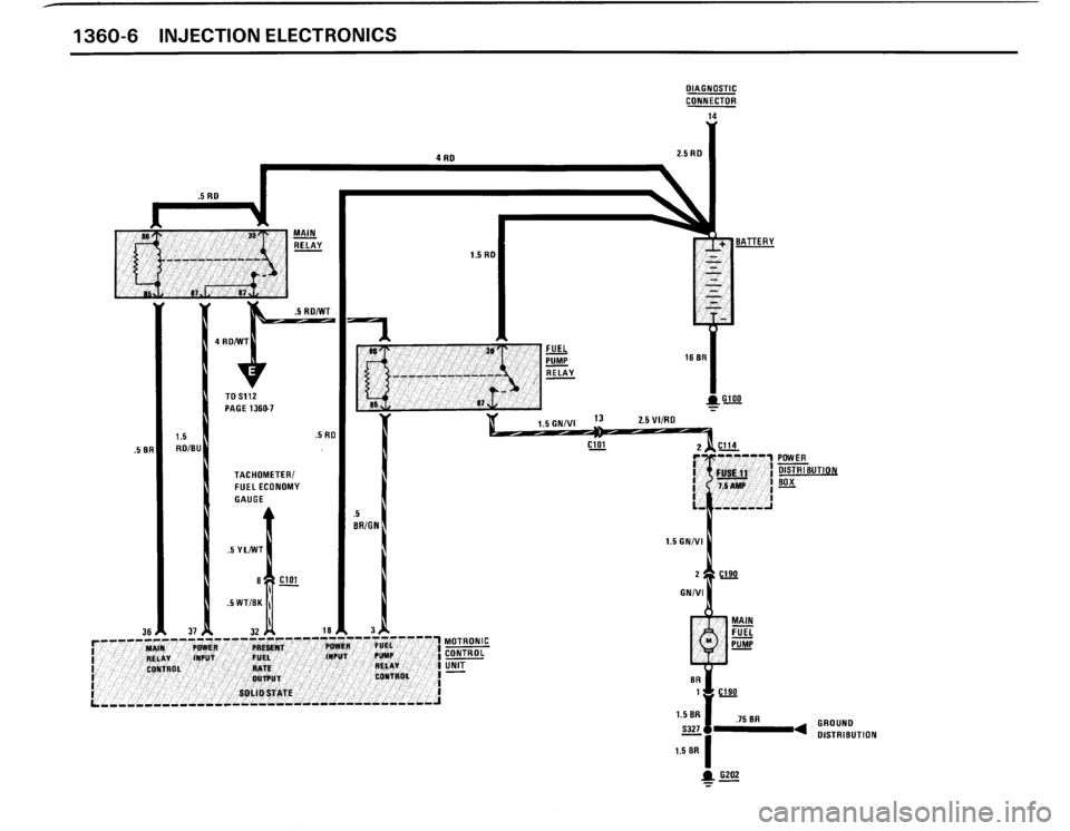 BMW 325i CONVERTIBLE 1988 E30 Electrical Troubleshooting Manual 