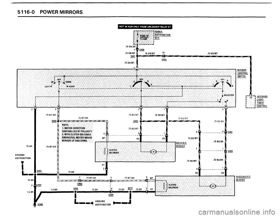 BMW 325i CONVERTIBLE 1988 E30 Electrical Troubleshooting Manual 