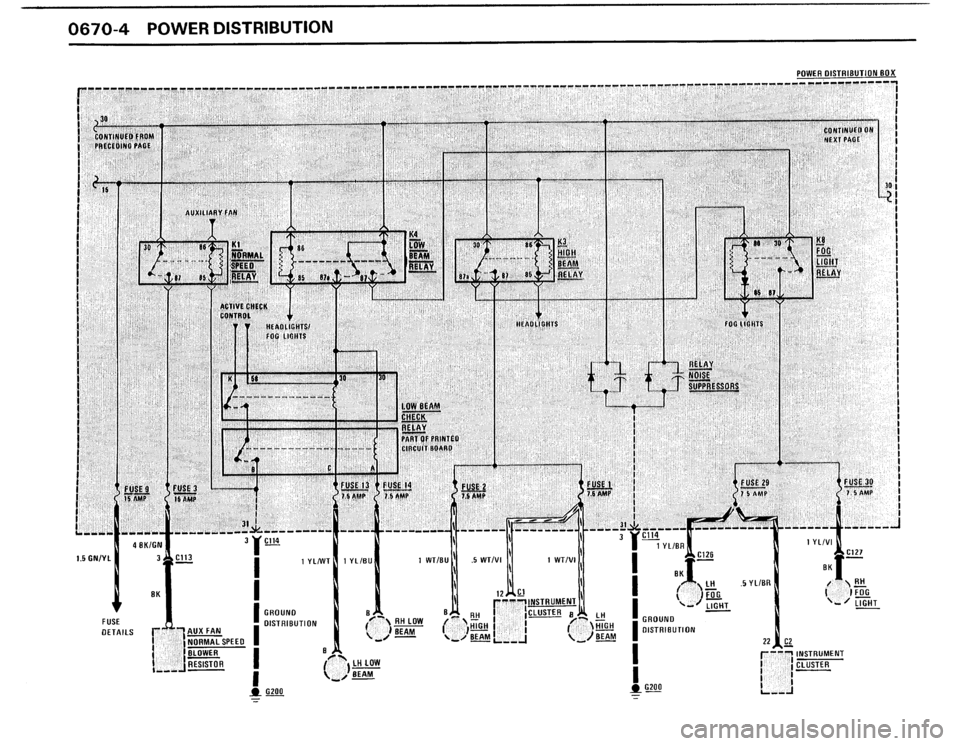 BMW 325IX 1988 E30 Electrical Troubleshooting Manual 