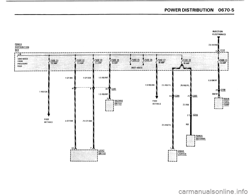 BMW 325IX 1988 E30 Electrical Troubleshooting Manual 