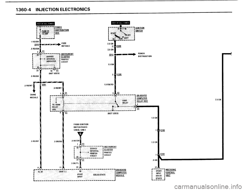 BMW 325IX 1988 E30 Electrical Troubleshooting Manual 