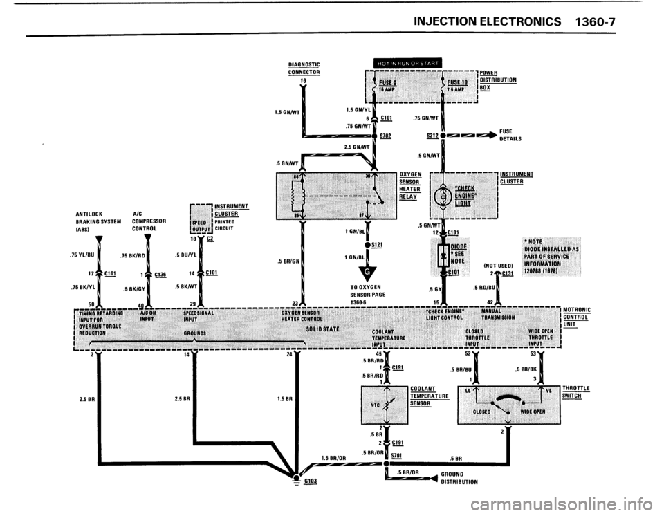 BMW 325IX 1988 E30 Electrical Troubleshooting Manual 