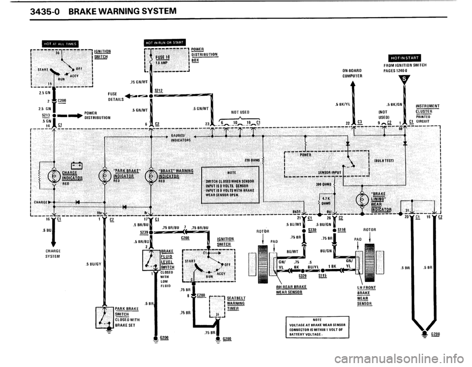 BMW 325IX 1988 E30 Electrical Troubleshooting Manual 