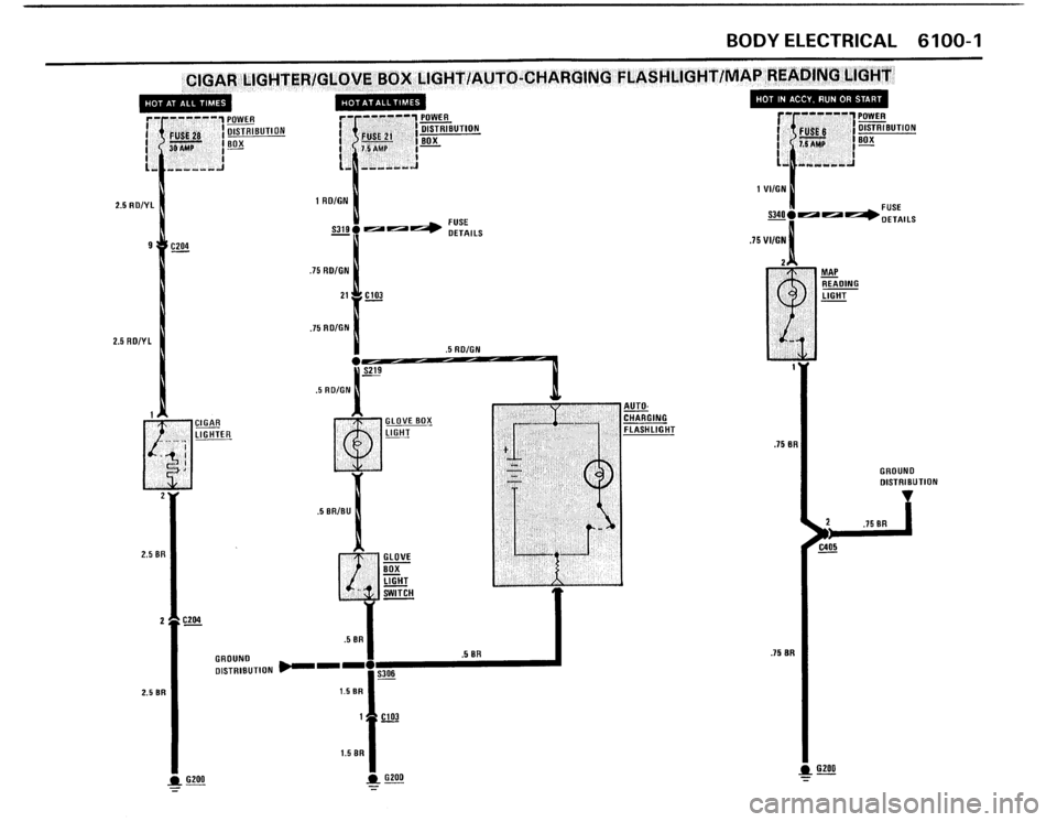 BMW 325IX 1988 E30 Electrical Troubleshooting Manual 