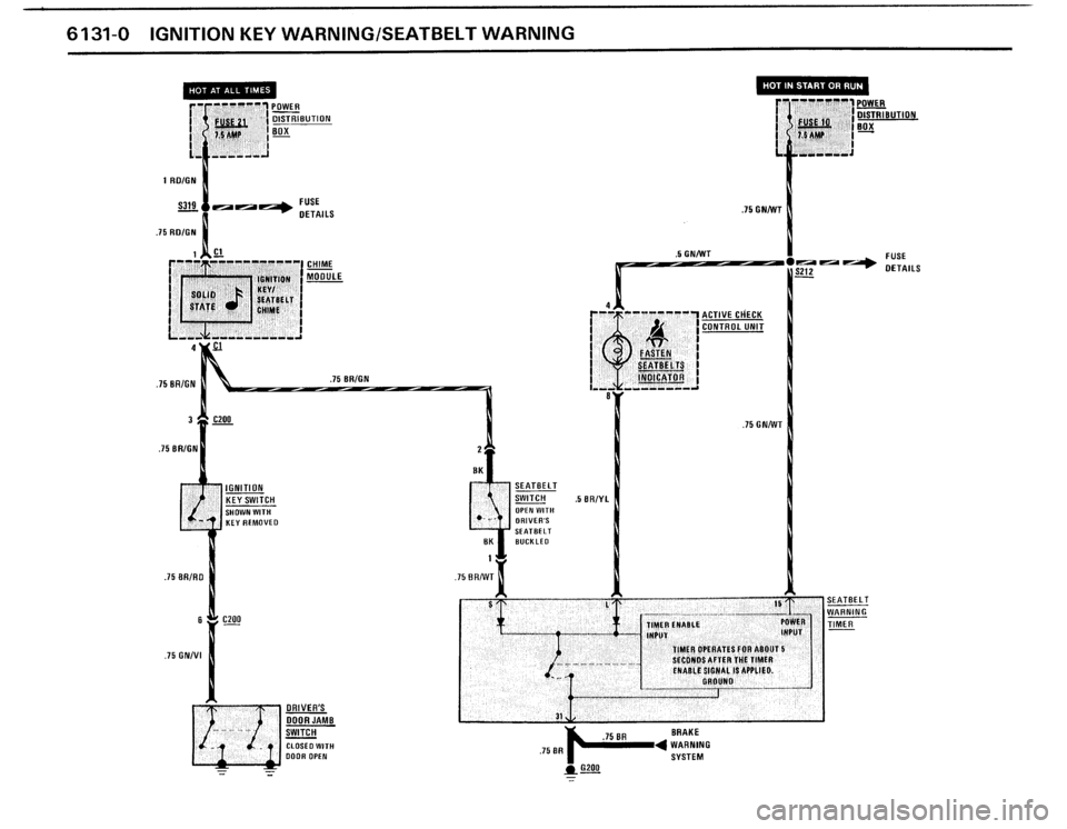 BMW 325IX 1988 E30 Electrical Troubleshooting Manual 